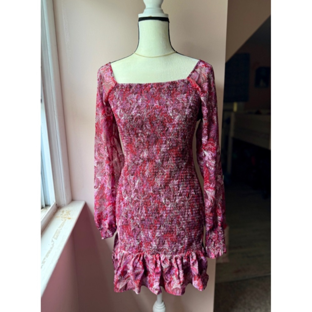 BCBGeneration Ruffled Tiered Bodycon Dress